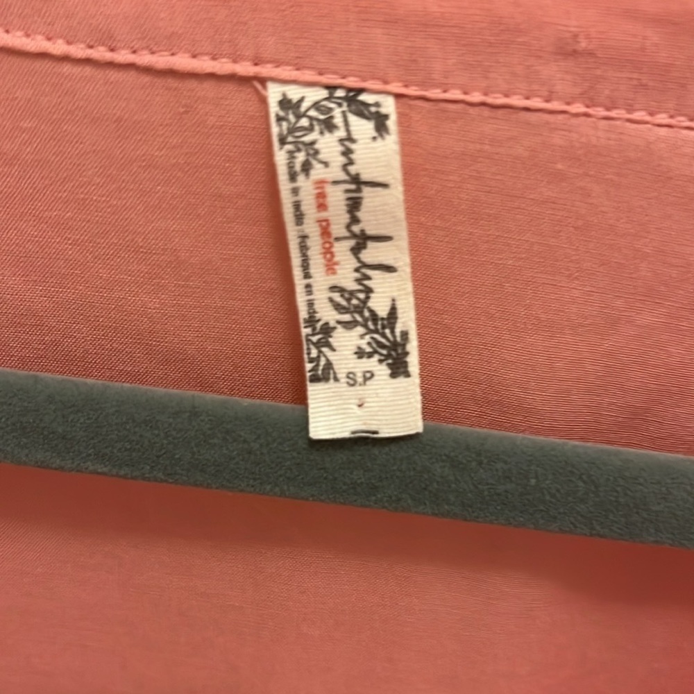 Free People Intimates. Call Me Later Bodysuit. Peach. Size Small. NWOT - Picture 3 of 14